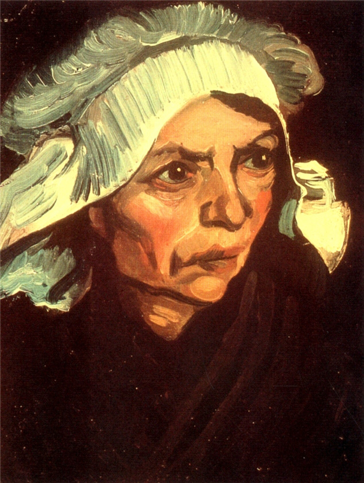 Head Of A Peasant Woman With White Cap 7